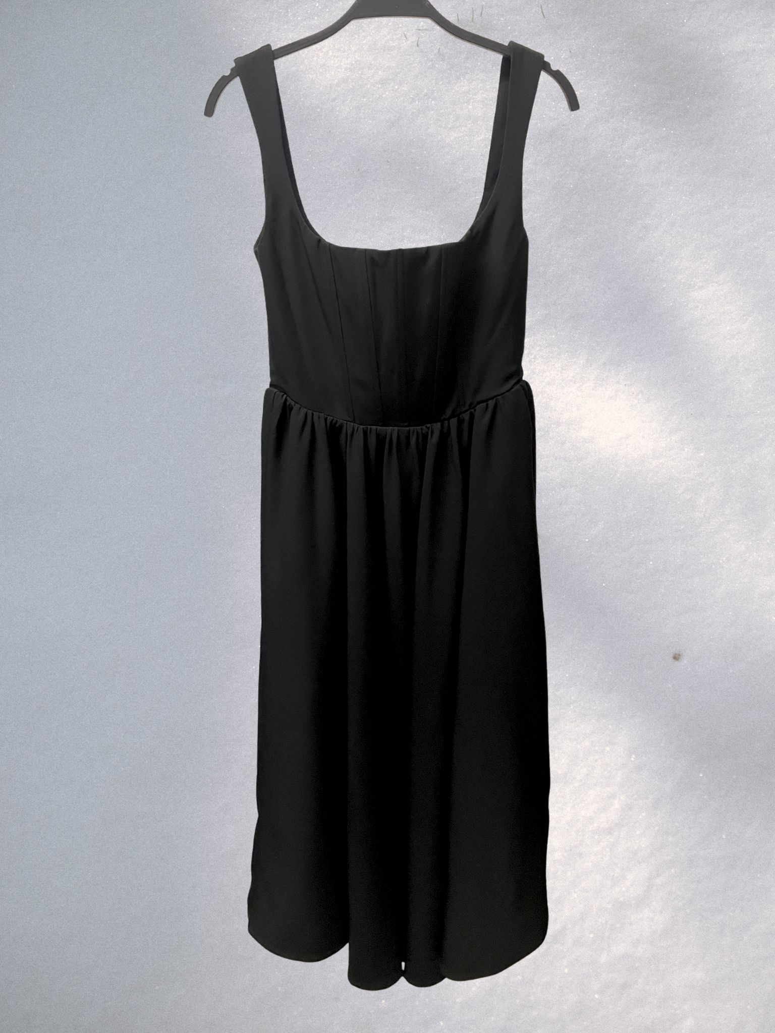 e shop (18) Μίντι φόρεμα Rebacca μαύρο - Image 1