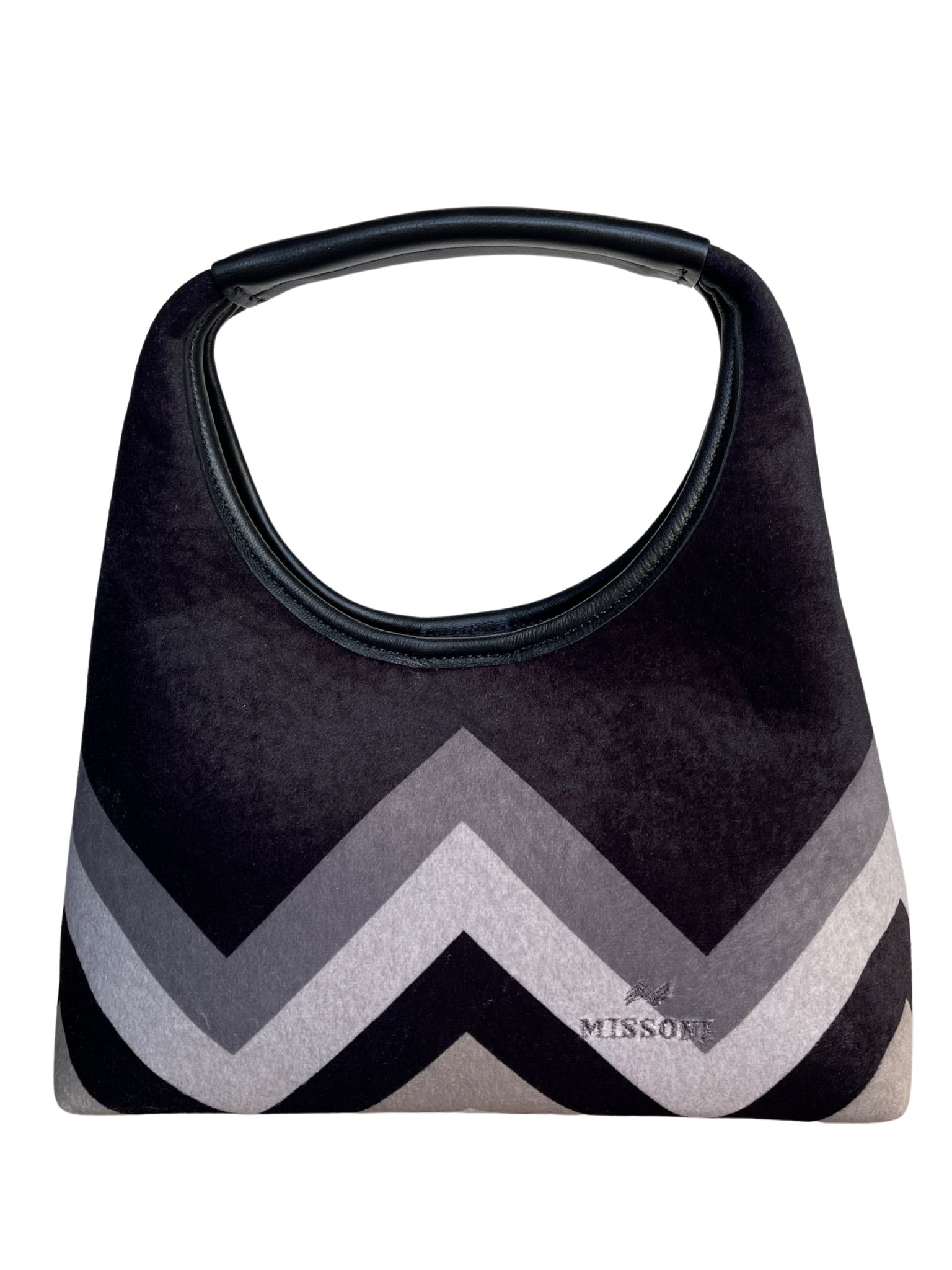 e shop (54) Τσάντα ώμου Hobo μαύρη - Image 1