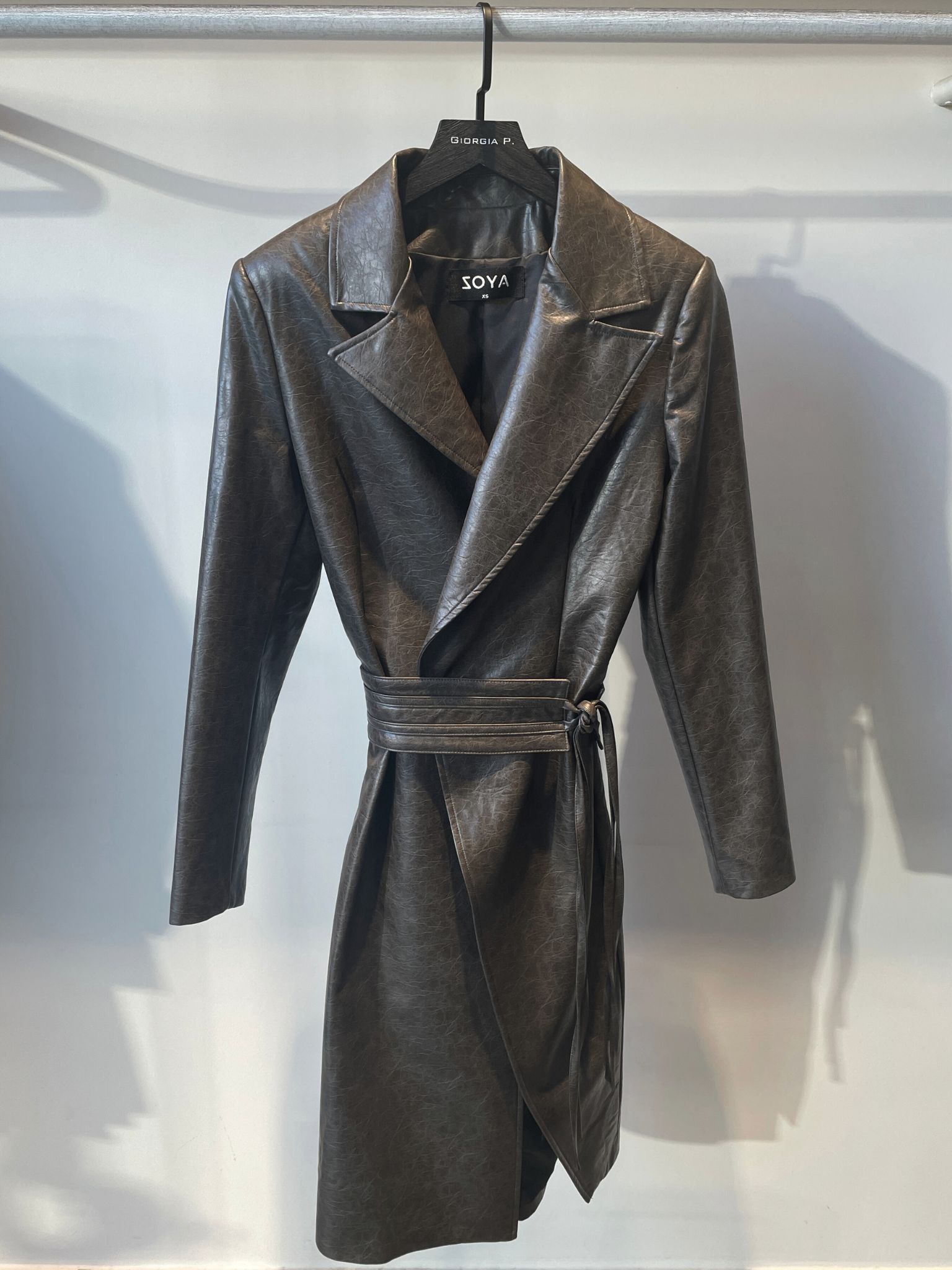 e shop (7) Πανωφόρι Dorry σκούρο λαδί - Image 1