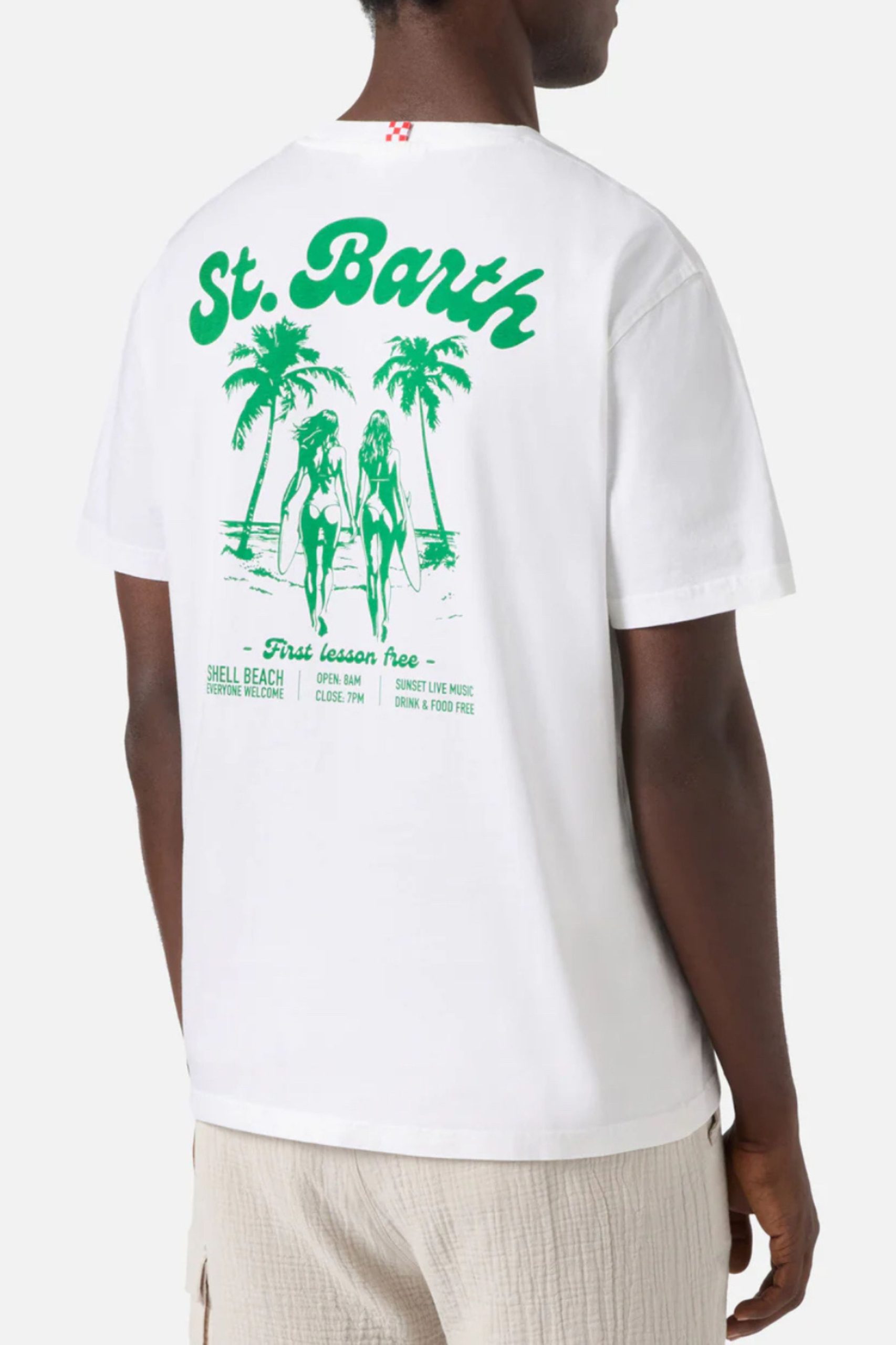 e-shop T-shirt Surf Lessons Free λευκό - Image 1