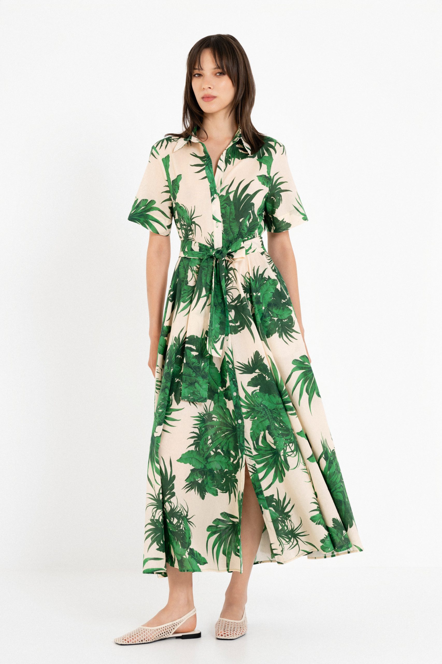 4287 Φόρεμα Mirtw πράσινο - Image 1