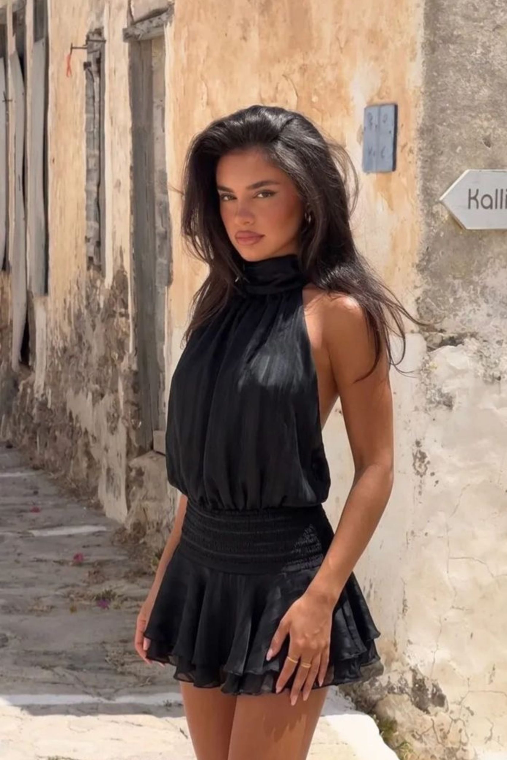 5 Mini φόρεμα Bianca μαύρο - Image 1