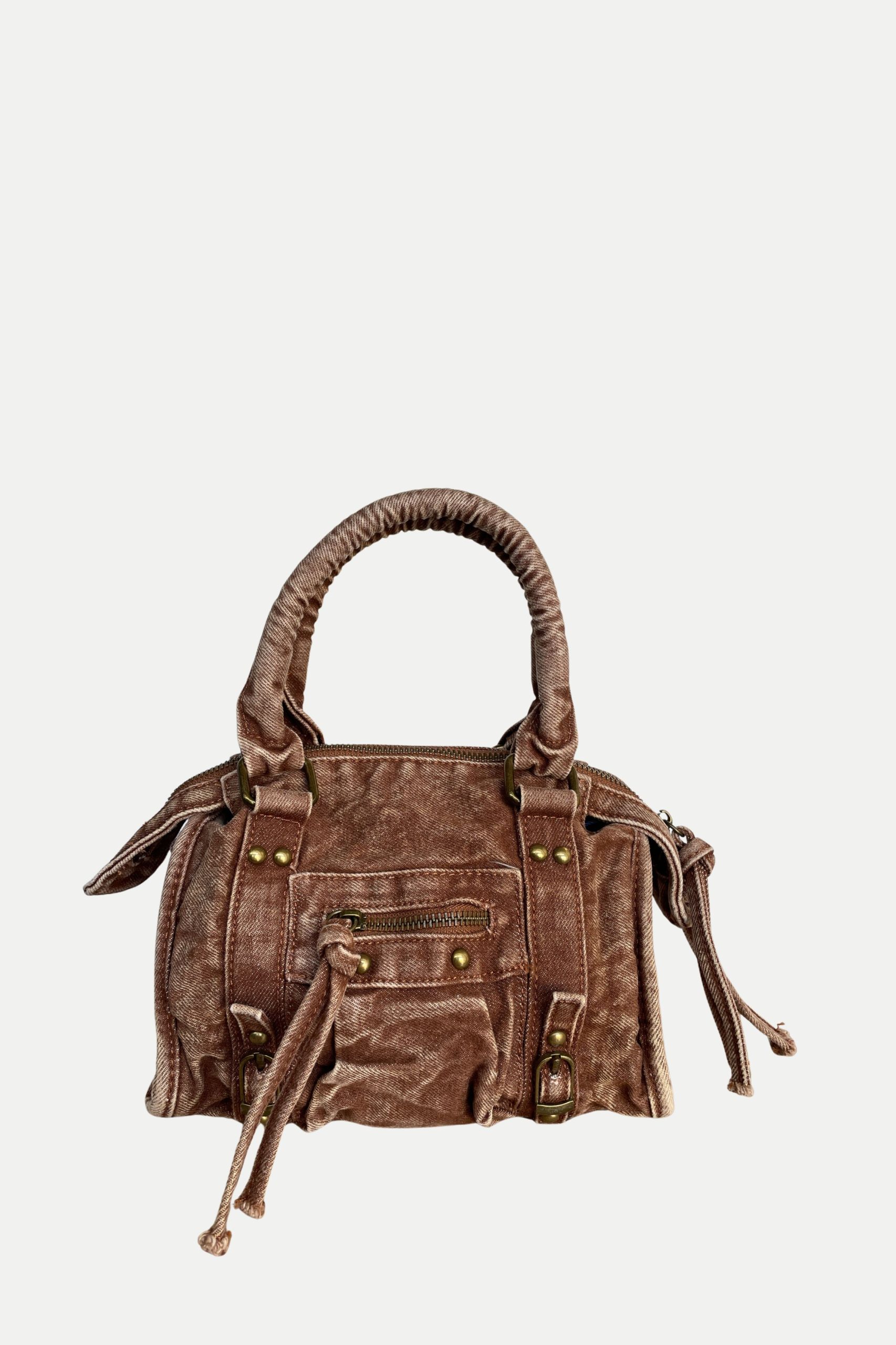 e-shop(74) Τζιν τσάντα Kallisti καφέ - Image 1