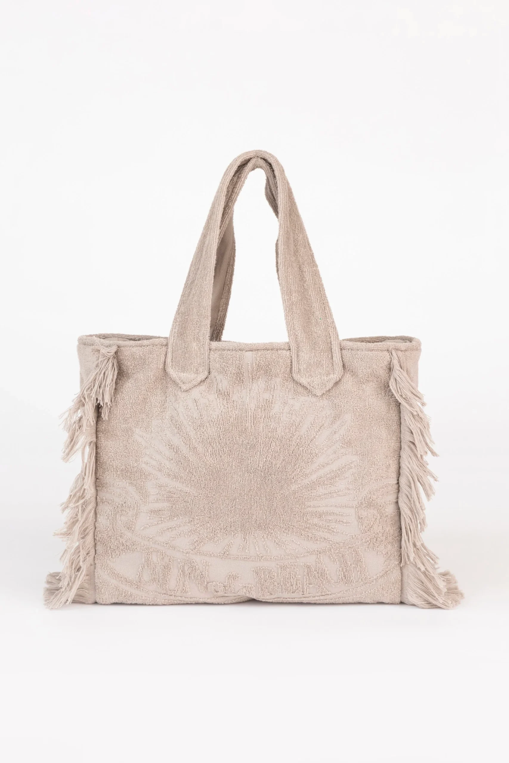 greige-mini-tote-bag_6 Greige Mini Terry Tote Bag - Image 1
